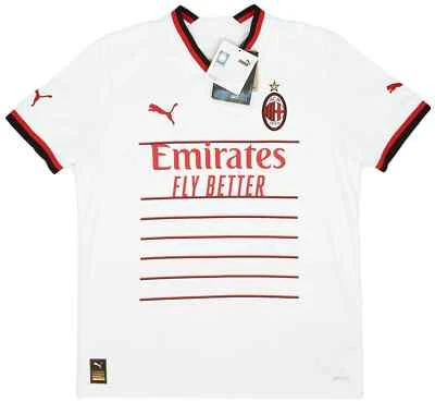 Camiseta deportiva BNWT 22-23 AC Milan Puma visitante blanca NIÑOS 7-8 años (128 cm) Foto 1 de 2