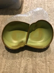 Frankoma, 4QD, Prairie Green Divided Serving Dish. - Picture 1 of 9
