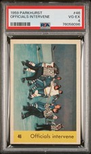 1959 Parkhurst OFFICIALS INTERVENE #46 PSA 4 VG-EX FRENCH