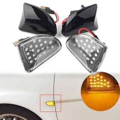Luz de señalización lateral dinámica secuencial LED luz de señal de giro apta para Smart Fortwo W451 Foto 1 de 4