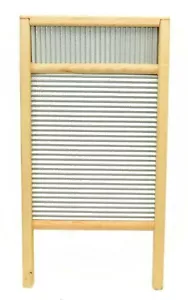 Large Washboard with Galvanized Tin-23 Inches High x 12.25 Inches Wide - Picture 1 of 3