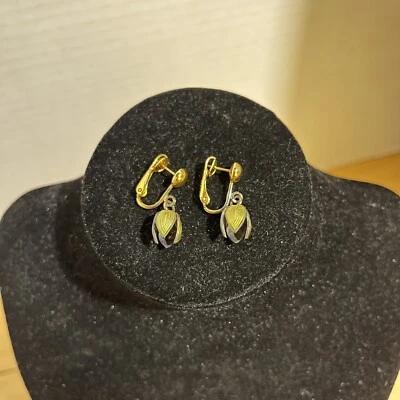 Vintage signed Celebrity Dainty Dangle Earrings - Image 1 of 4