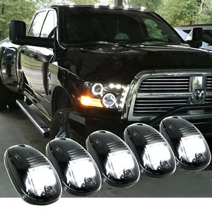 5x Smoked Lens cabina tetto luce di marcia LED 6000K per Dodge RAM 1500 2500 3500 - Foto 1 di 8