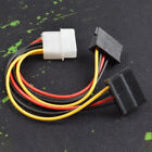4 Pin IDE Molex to 2 Sata Hard Drive Power Supply Cable Adapter Connector~