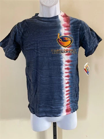 New Atlanta Thrashers Youth Sizes S-M Blue Tie Dye Shirt Cover