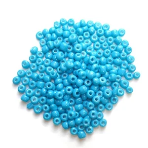 Opaque Glass Seed Beads 4mm 6/0 Dark Turquiose 50g/Approx 505pcs Jewellery Craft - Picture 1 of 6