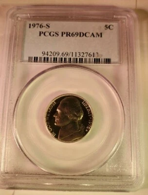1976-S US Nickel PCGS PR69DCAM - Image 1 of 2