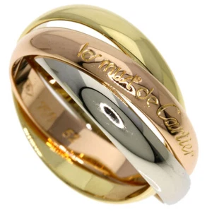 CARTIER Ring Trinity #52 K18 Yellow Gold K18 White Gold - Picture 1 of 6