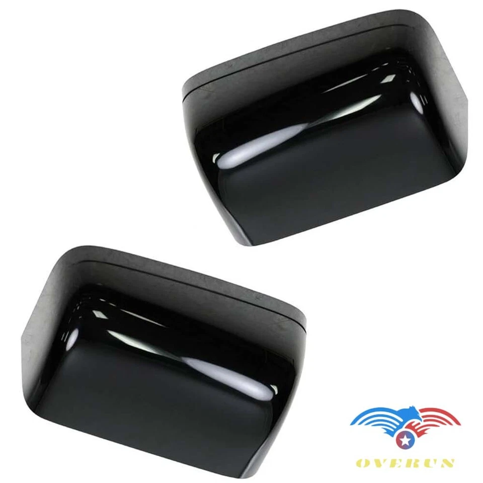 PARA FORD F-250 F-350 2008-2016 SUPERIOR MEDIO NEGRO CUBIERTA DE ESPEJO SUPERPOSICIÓN ADHESIVA Foto 1 de 1