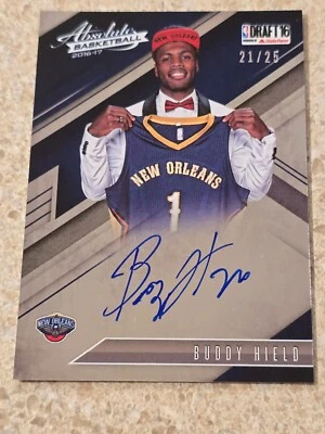 2016 Absolute Draft Day Ink /25 Buddy Hield #5B iniciante controle remoto automático - Imagem 1 de 4