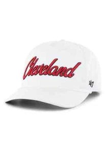 2025 Cleveland Guardians 47 Marke Herren weiß Overhand Schriftzug Anhängerkupplung Druckknopflasche Mütze - Bild 1 von 4