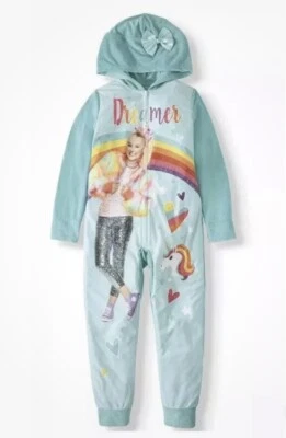 Niñas JOJO SIWA Pijama Una Pieza Pijama Con Capucha - Talla 10 Foto 1 de 2