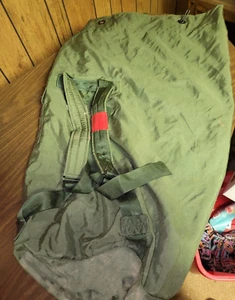 Vintage US Army Military Issue Duffle Shoulder Bag with Name - Picture 1 of 7