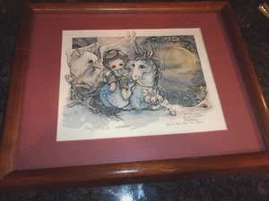 JODY BERGSMA ART - 1983 - PRINT - FANTASTIC KINGDOM - FRAMED - 16" x 13" - Picture 1 of 7