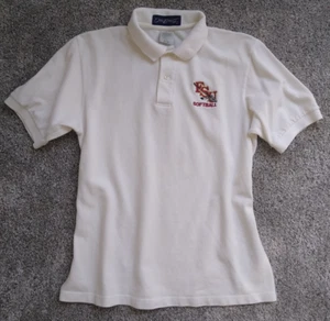 FSU Polo Shirt Vintage White Top 90s Y2K Florida State University Seminoles M - Picture 1 of 12