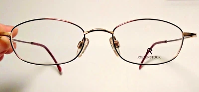 Rodenstock Rose Gold Full Wire Eyeglass Fames R 4404 C135 Case & Micro-cloth - Image 1 of 4