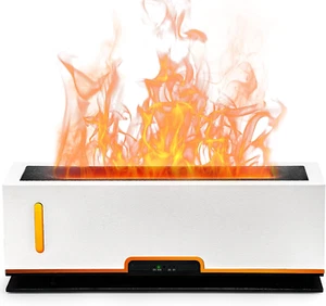 Flame Diffuser Humidifier Essential Oil Diffusers 200Ml Desk Aroma Diffusers for - Picture 1 of 7