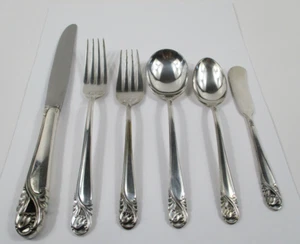 ** International Sterling Spring Glory 6 Piece Settings Set 261 Grams Silver - Picture 1 of 2