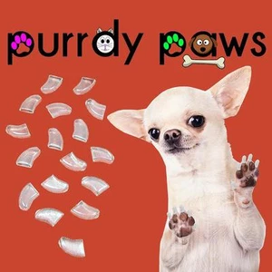 Tapas de uñas suaves para garras de perro (CLARAS) * patas purridas * 7 tamaños X-pequeños - Jumbo - Imagen 1 de 1