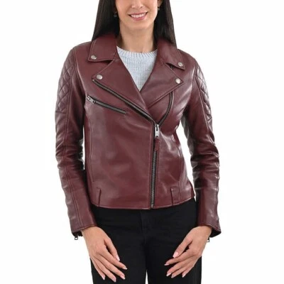 Frye Women's Biker Leather Jacket # Medium - Imagem 1 de 4