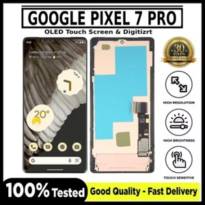 For Google Pixel 7 Pro / GP4BC / GE2AE LCD Display Touch Digitizer Replacement - Picture 1 of 1
