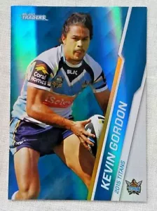 2015 NRL Traders Parallel Card P40 Kevin Gordon Gold Coast Titans - Foto 1 di 2