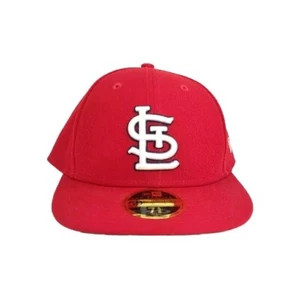 New Era 59Fifty Men Women Hat St. Louis Cardinals Low Profile Red Fitted Cap - Picture 1 of 16