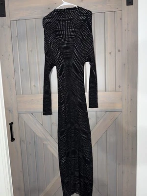 Vintage Missoni Gold label Full Length Black Dress Fishtail 48 BEAUTIFUL GOWN - Image 1 of 4