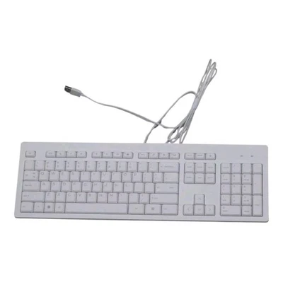 HP HSA-SB01 USB Wired Keyboard White Full Size Quiet Key Plug Play PC Mac Office - Image 1 of 4