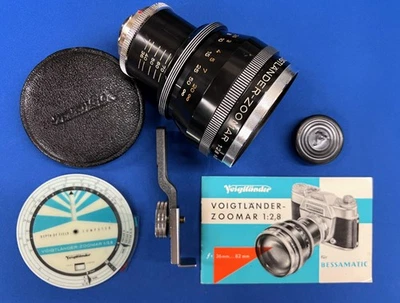 Lente zoom Voigtländer Zoomar 36-82 mm f/2,8 montaje DKL con tapas - manual y cal  Foto 1 de 4