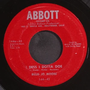 BILLIE JO MOORE: i dess i dotta doe / too old for toys, too young for boys 7" - Picture 1 of 2