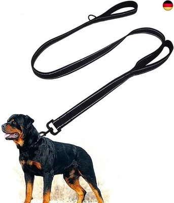 EYELEAF Hundeleine für große und mittelgroße mit integriertem Kurzführer reflektierende