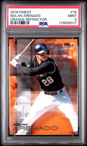 2016 Topps Finest Nolan Arenado rifrattore arancione • #79 • 4/25 • PSA 9 - Foto 1 di 3