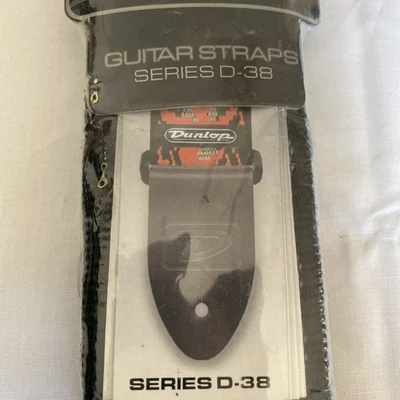 "Correa de guitarra Dunlop serie D-38 celta negra/gris nueva en envoltura de 2"" de ancho"  Foto 1 de 4