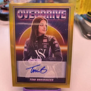 2023 Panini Chronicles Nascar Toni Breidinger Overdrive Prizm Auto GOLD 03/10 - Picture 1 of 5