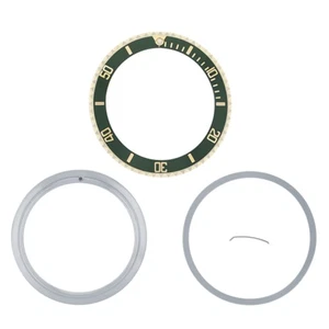 BEZEL ,INSERT,RETAINING FOR ROLEX SUBMARINER 16610LV 16610 16613 50TH GREEN GOLD - Picture 1 of 4