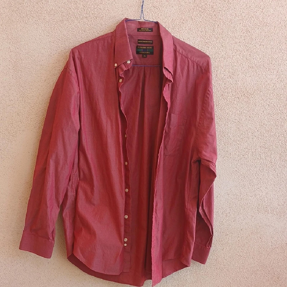 Camisa informal con botones "Hacer oferta" Alexander Julian roja "Hacer oferta" Foto 1 de 4