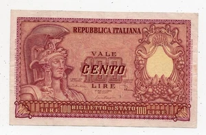 100 LIRE - ITALIEN HELMATA - Cento Lire - ITALIENISCHE REPUBLIK - 31. Dezember 1951 - Bild 1 von 2