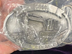 Vintage JI Case Raupenbagger Gürtelschnalle Neu in OVP 1988 - Bild 1 von 8