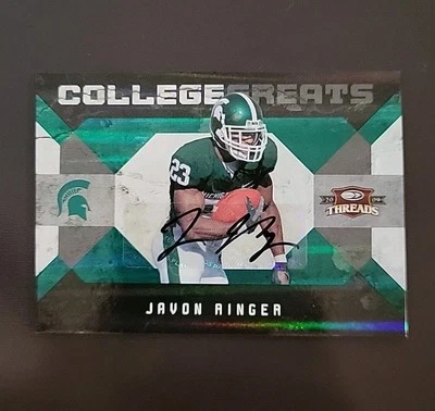 Javon Ringer 2009 Threads College Greats Card Auto 41/50🔥🔥🔥 - Image 1 of 2
