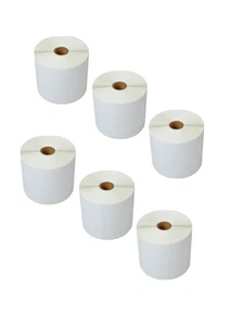 6 Rolls 4X6 Direct Thermal Shipping 500/R Labels for Zebra 2824 Eltron ZP450 - Picture 1 of 12