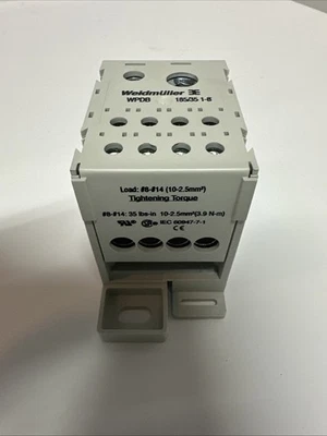 Weidmuller WPDB-185/35-1-8 Power Distribution Block 310A 600VAC (New) - Image 1 of 4