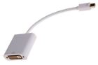 Roline 100mm Mini Display Port Male to Female DVI White KVM Mixed Cable Assembly