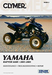 Manual de reparación Clymer para Yamaha Raptor 660R 2001-2005 4x2 M280-2 Foto 1 de 1