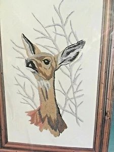Crewel kit X1117 SCENT IN THE WIND Deer 12 X 22" wool yarn Creative Expressions - Picture 1 of 4