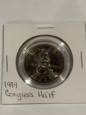 1989 Congress Bicentennial Commemorative Half Dollar Clad Gem Cameo Proof - Image 1 of 2