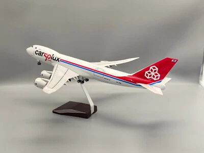 1/140 Luxemburgo Carga 747-8F Sin Luz Pasajero Modelo Avión Juguete Adorno Foto 1 de 4