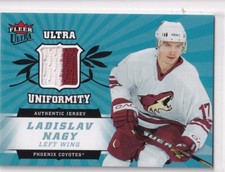 06/07 FLEER ULTRA LADISLAV NAGY UNIFORMITY GAME JERSEY 2CL
