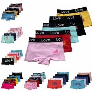 LOT NEW 5 Boyshorts Panties Cotton Underwear Womens Ladies Girls Size M L XL #3 - Picture 1 of 58
