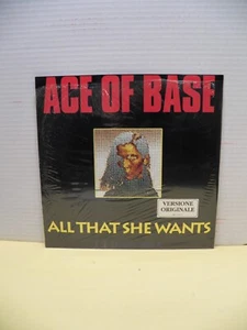 12" Single VG++/EX Ace Of Base All That She Wants 1992 Polydor Italy Import - Picture 1 of 6